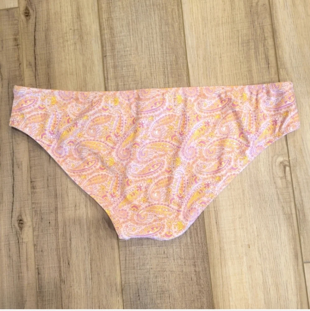 J CREW ECO BEACH PAISLEY SURF HIPSTER BIKINI BOTTOM SIZE XL NWT